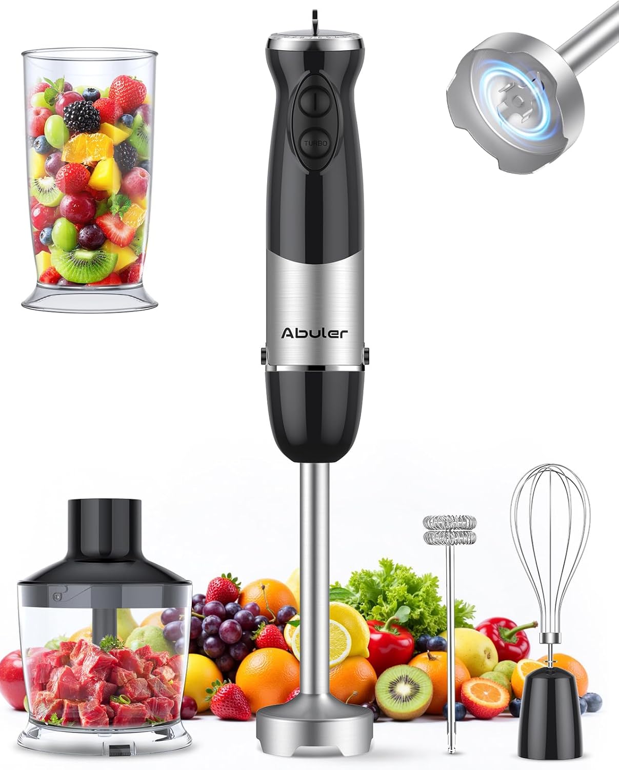 Abuler Immersion Hand Blender | Black