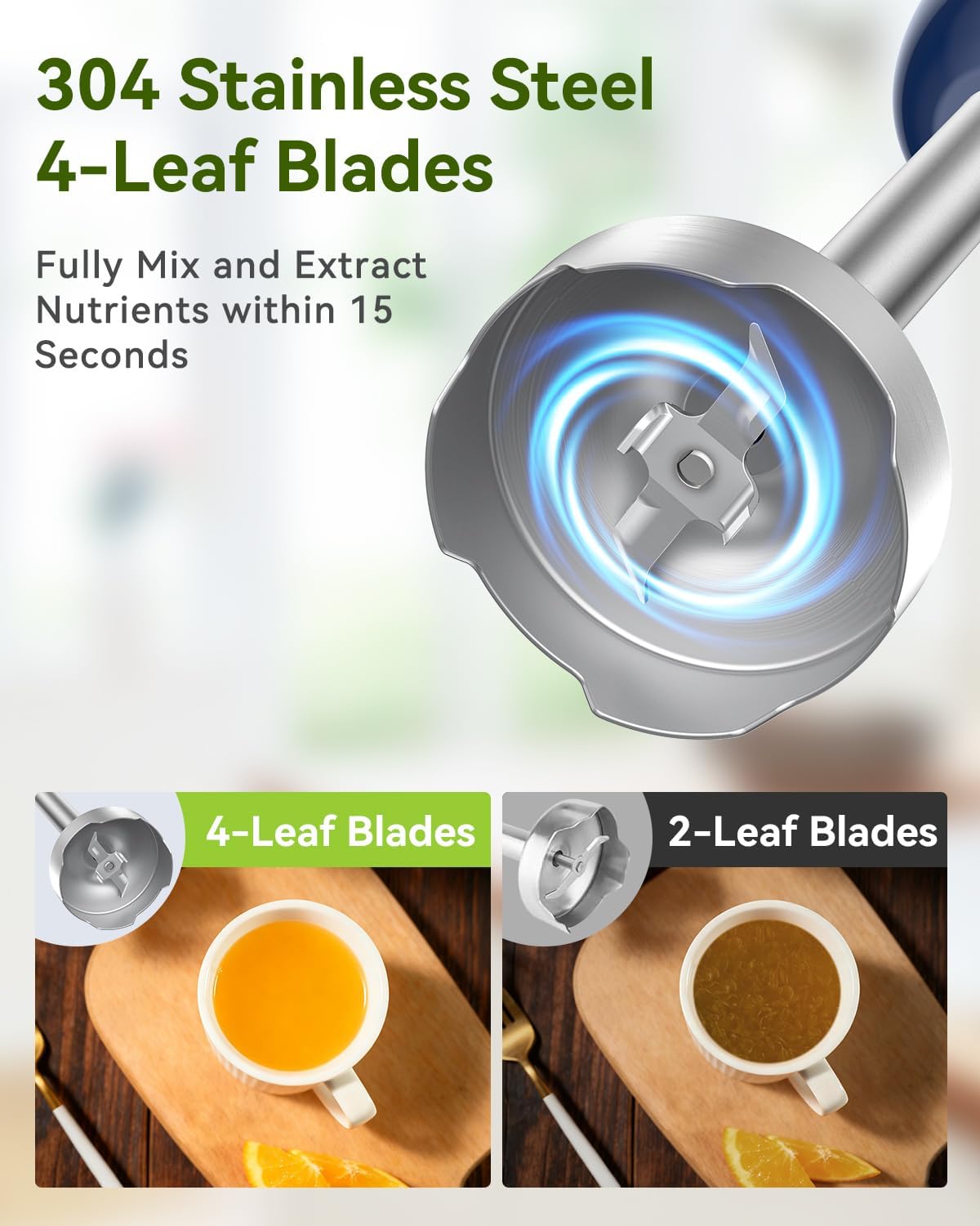 Abuler Immersion Hand Blender | Blue