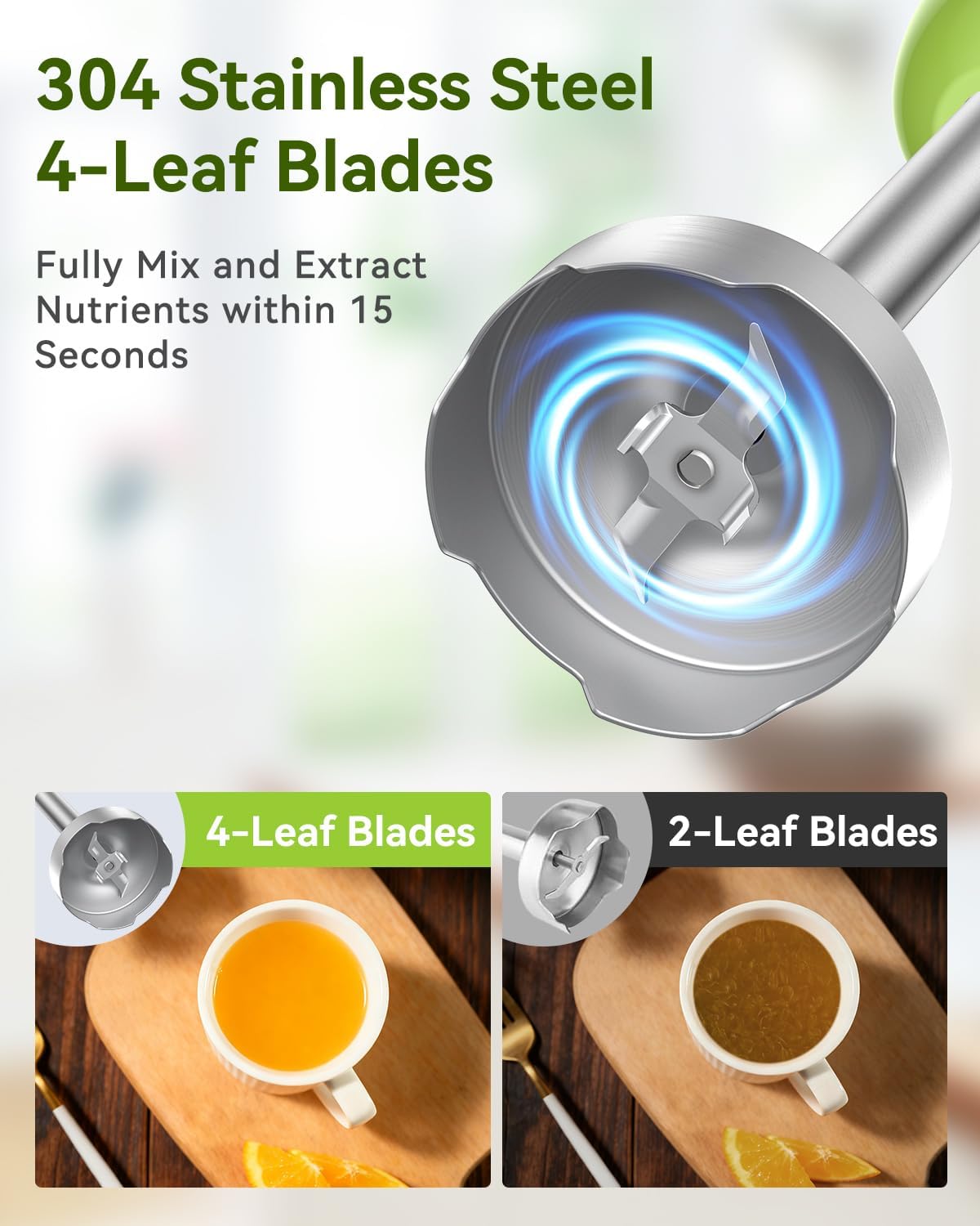 Abuler Immersion Hand Blender | Green