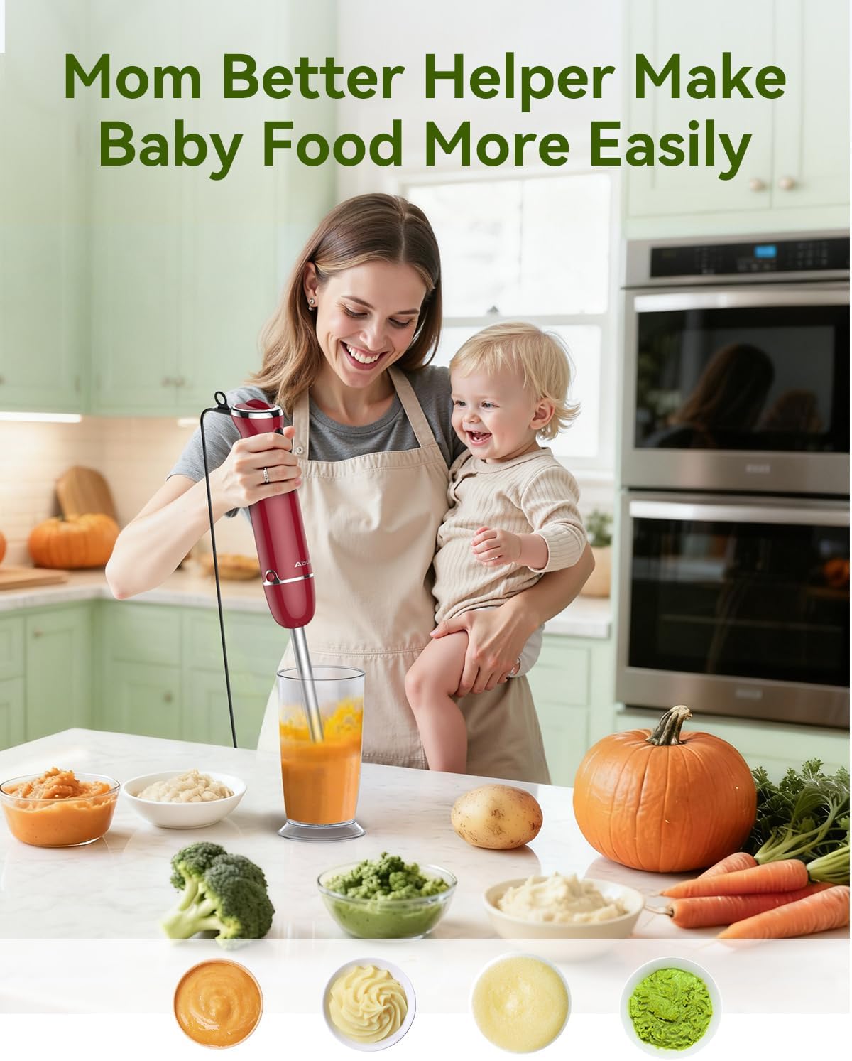 Abuler Immersion Hand Blender | Red