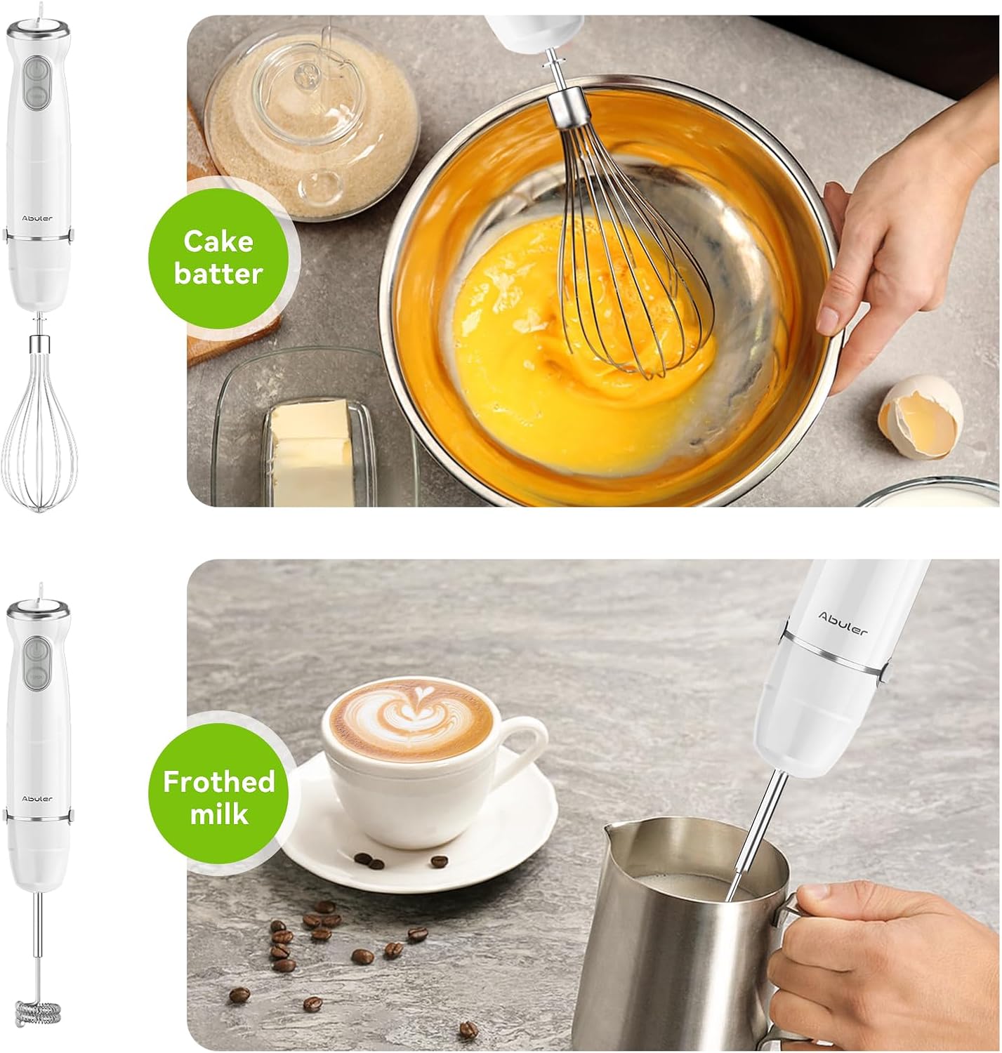 Abuler Immersion Hand Blender | White