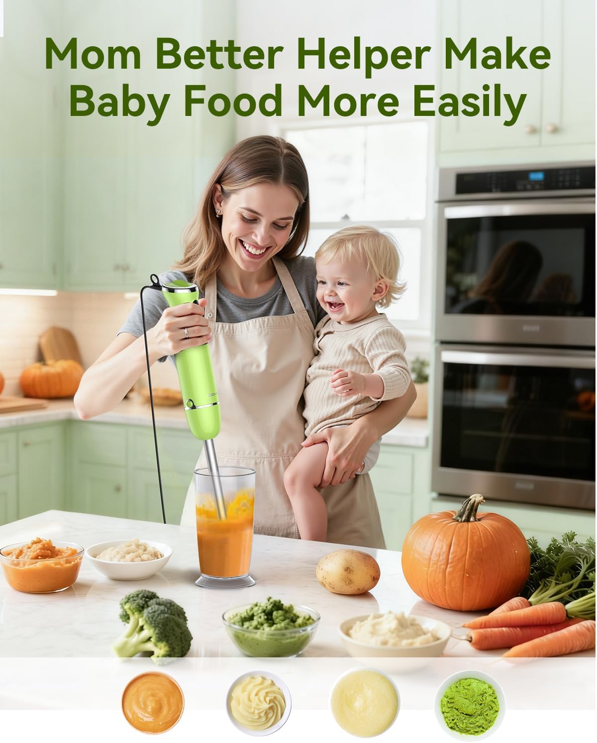 Abuler Immersion Hand Blender | Green