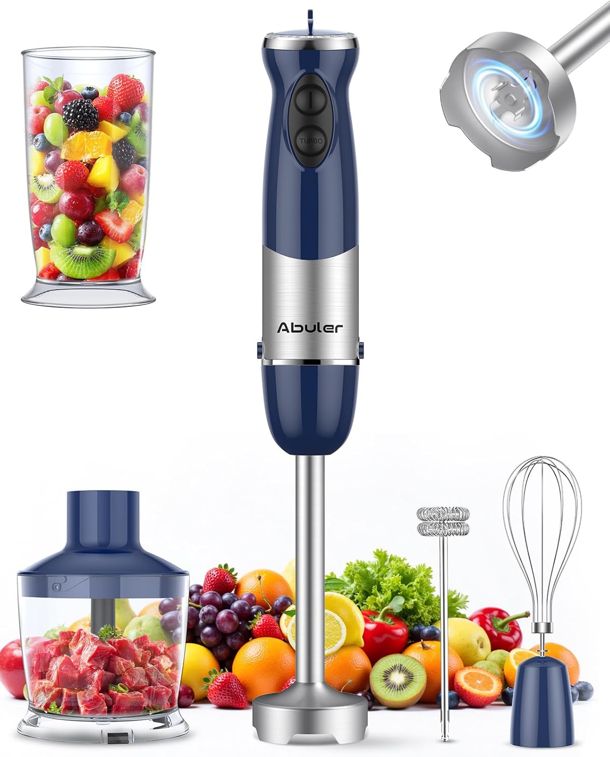 Abuler Immersion Hand Blender | Blue