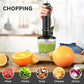 Abuler Handheld Immersion Blender 5 in 1 - 800W Hand Mixer Stick with 12 Speeds, Turbo Mode, and Stainless Steel Blades - Includes Mixing Beaker, Chopper, Whisk, and Milk Frother - Ideal for Soups, Smoothies, Baby Food, Sauces - Black