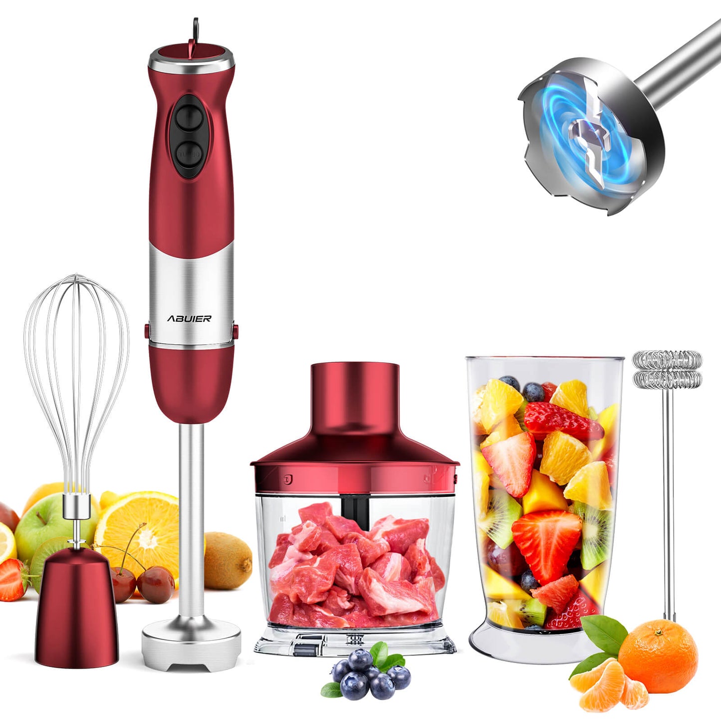 3-in-1 Immersion Hand Stick Blender 300W 2 Speeds Electric Food Vegetable  Grinder Hand-held Cooking Complementary Food Machine - AliExpress