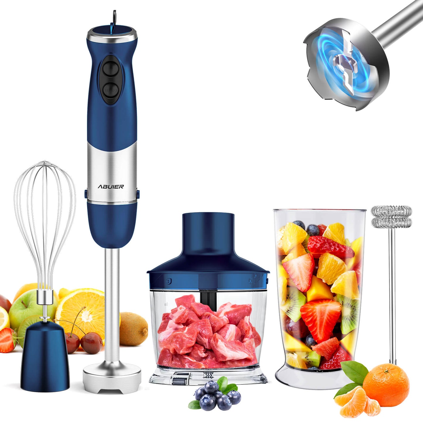 Lefree Small Blender Food Processor Combo Mixer Grinder for Kitchen 2 in 1