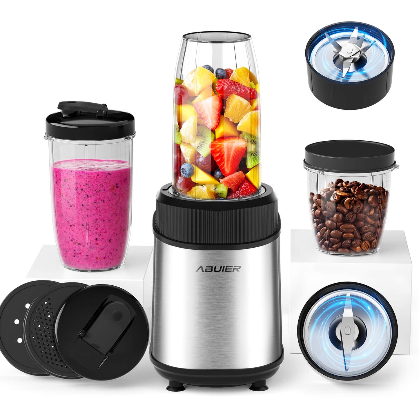 Abuler BL311B Powerful 900W Blender for Shakes and Smoothies with To-G